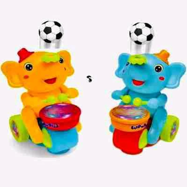 Elephant Musician Toys light Music