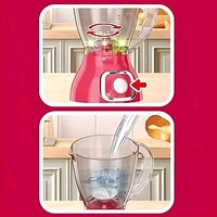 Patna Toys Kids Mini Juicer Playset with Spinning Blade, Lights, and Toy Fruits – Realistic Kitchen Appliance Set for Girls Best Gift for Kids