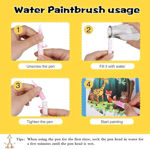 Magic Water Colouring Book For Kids 2-8 Years