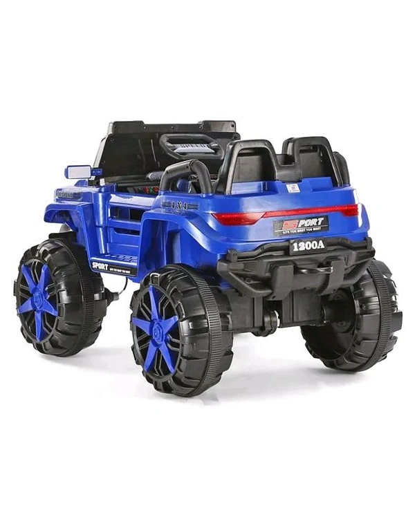 HOT GARAGE Hot Garage BDQ 1200 Jeep Two Seater Ride On with Light & Sound – Blue 