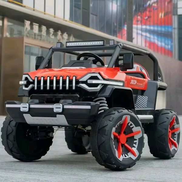 HOT GARAGE Hot Garage JEOP HZBB666 Kids Jeep Ultra Jumbo 4x4 With Bluetooth,2 Seater ,and Swinging Action For 2- 10 Years  (Red)