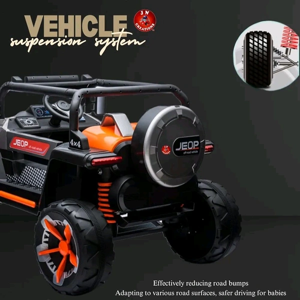 HOT GARAGE Hot Garage JEOP HZBB666 Kids Jeep Ultra Jumbo 4x4 With Bluetooth,2 Seater ,and Swinging Action For 2- 10 Years  (Red)