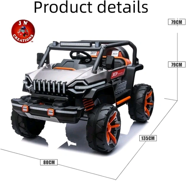 HOT GARAGE Hot Garage JEOP HZBB666 Kids Jeep Ultra Jumbo 4x4 With Bluetooth,2 Seater ,and Swinging Action For 2- 10 Years  (Red)