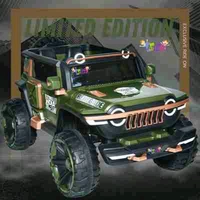 Hot Garage Wn1166 Battery Operated Kids Jeep (Green)