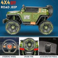 Hot Garage Wn1166 Battery Operated Kids Jeep (Green)
