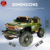 Hot Garage Wn1166 Battery Operated Kids Jeep (Green)