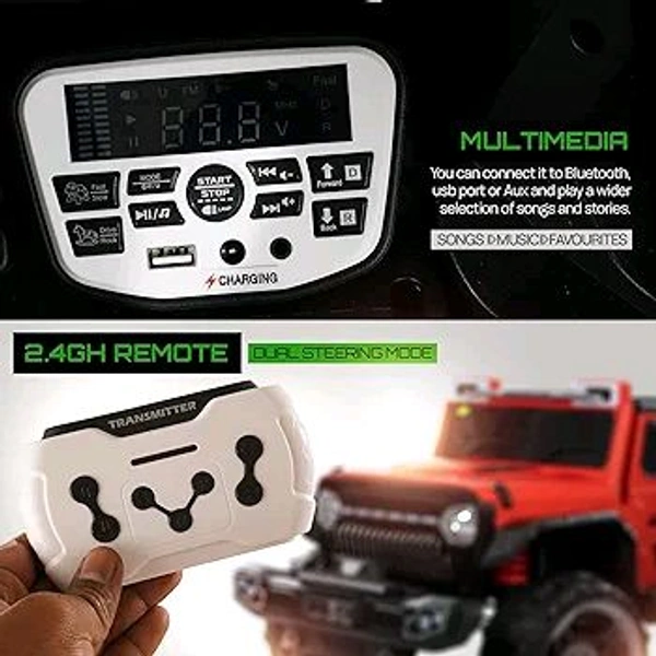 Hot Garage KP 906 Kids Jeep (Red)