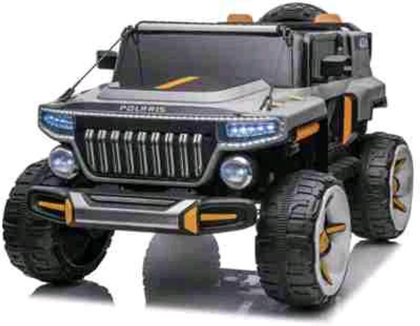 HOT GARAGE Hot Garage Polaris Jeep Battery Operated (Gery )