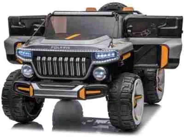 HOT GARAGE Hot Garage Polaris Jeep Battery Operated (Gery )