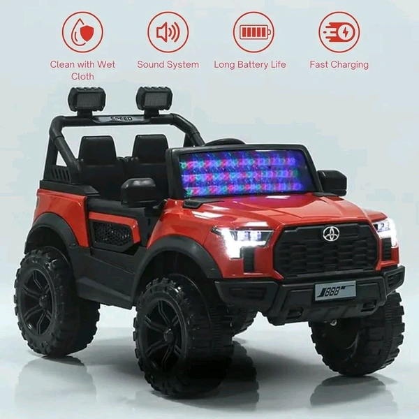HOT GARAGE Hot Garage Toyata -888 Battery Operated Ride-On Jeep For Kids (Red)