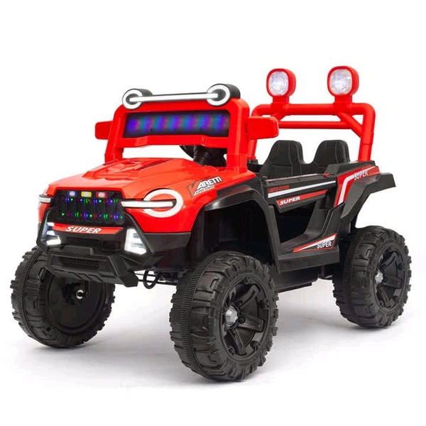 Hot Garage New Design 12V Electric Jeep Battery Operated (Red)