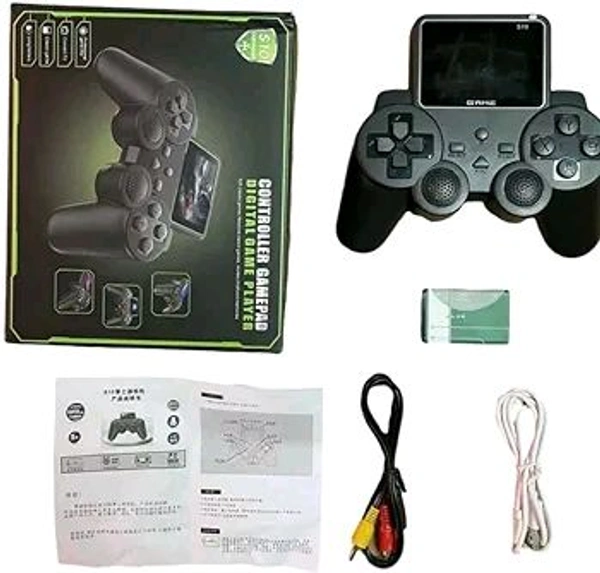 Patna Toys S10-Handheld Game Console,Classic Retro Video Gang Player Colorful LCD Screen USB Rechargeable Portable Game Console with 520 in 1 Classic Old Games Best Toy Gift for Kids