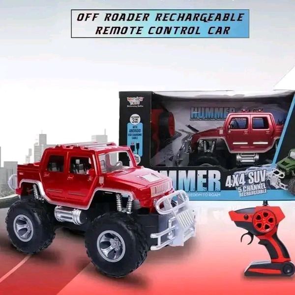 Hummer Off Roader Rechargeable Remote Control Car | 4x4 Monster Truck | LED Lights | Lithium Battery | C-Type