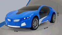 Patna Toys Scale Remote Controlled Rechargeable Famous Sports Car with 3D Flashing Lights On Roof for Kids ( Blue)


