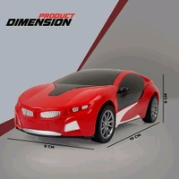 Patna Toys Scale Remote Controlled Rechargeable Famous Sports Car with 3D Flashing Lights On Roof for Kidsb (Red)

