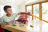 Hot Wheels Plastic Mega Hauler Truck, Stores More Than 50 Cars, Multicolor