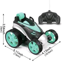 Stunt Remote Control Car for Kids, RC Stunt Car Vehicle 360Rotating Rolling Electric Racing Car, Stunt Car for Kids