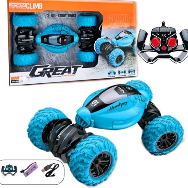 Remote Control 2 in 1 Drone 2.4 GHz ,360° Stunt Rollover, One Key Return, Altitude Hold, 3D Light's (Multicolor)
