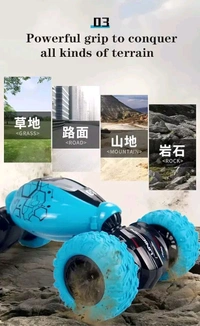 Remote Control 2 in 1 Drone 2.4 GHz ,360° Stunt Rollover, One Key Return, Altitude Hold, 3D Light's (Multicolor)

