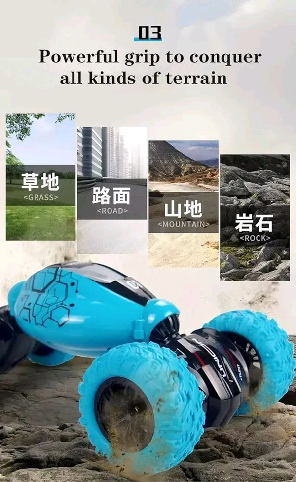 Remote Control 2 in 1 Drone 2.4 GHz ,360° Stunt Rollover, One Key Return, Altitude Hold, 3D Light's (Multicolor)
