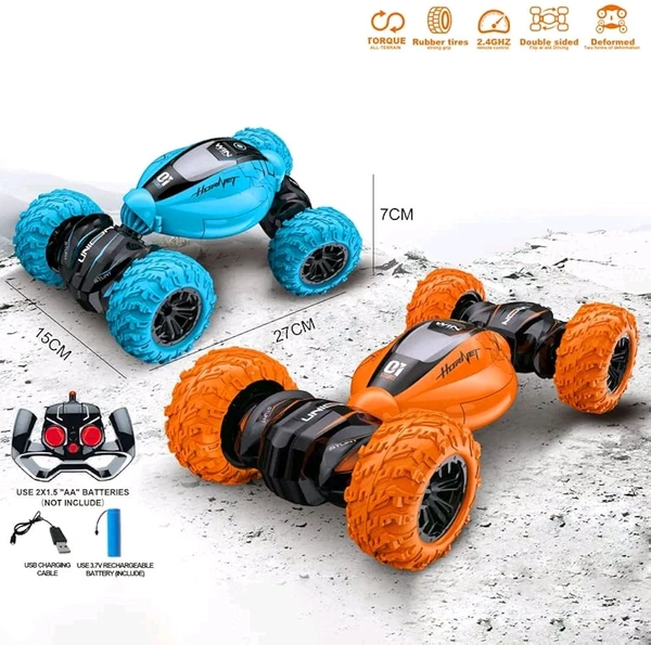 Remote Control 2 in 1 Drone 2.4 GHz ,360° Stunt Rollover, One Key Return, Altitude Hold, 3D Light's (Multicolor)
