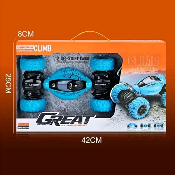 Remote Control 2 in 1 Drone 2.4 GHz ,360° Stunt Rollover, One Key Return, Altitude Hold, 3D Light's (Multicolor)
