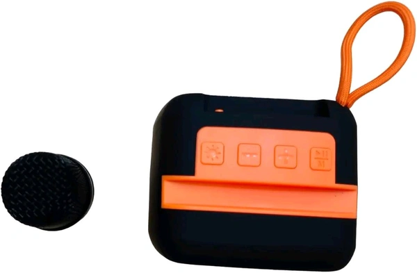 Woos  Speaker and Mic Set for Kids, Listen to Music, Karaoke, Bluetooth Speaker New Portable Karaoke Kit for Kids (Blue & Orange)