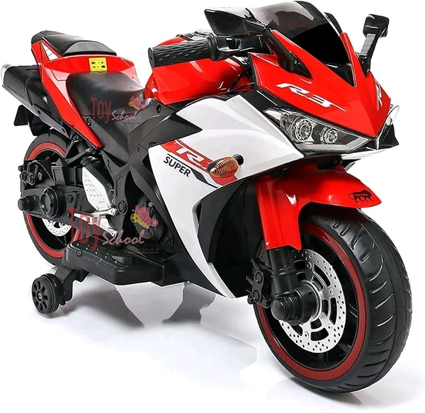 HOT GARAGE Hot Garage Bike for Kids Toy R3 Bike with Rechargeable Battery Operated Ride on for Boys and Girls | Electric Children Ride on [3 to 8 Years, Large, Red]