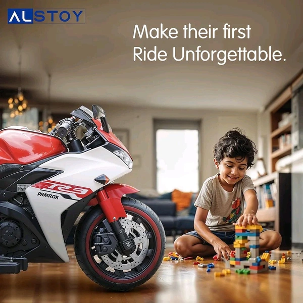 HOT GARAGE Hot Garage Bike for Kids Toy R3 Bike with Rechargeable Battery Operated Ride on for Boys and Girls | Electric Children Ride on [3 to 8 Years, Large, Red]