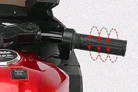 HOT GARAGE Hot Garage 12V Kids Battery Operated Ride-On Bike with LED Lights, MP3 Player & LED Wheels - RR -919 (Red)