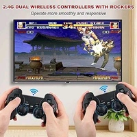 Patna Toys 4K Ultra HD TV Video Games Console Stick 2.4g Wireless Gamepad Controller USB Built-in 21000+ Classic Wireless Console Stick 8 Bit Mini Retro Controller HDMI Output Dual Player Plug in Play


