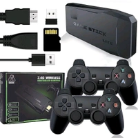 Patna Toys 4K Ultra HD TV Video Games Console Stick 2.4g Wireless Gamepad Controller USB Built-in 21000+ Classic Wireless Console Stick 8 Bit Mini Retro Controller HDMI Output Dual Player Plug in Play


