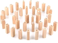 Chanak 's Little Heaven Wooden Building Blocks Puzzle 54 Pcs Challenging 4pcs Dice Wooden Stacking Game Maths,Tumbling Tower 54 Pcs with 4 Dices Game for Adults and Kids