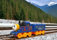  Patna Toys Magic Little Train Engine Toy with Cartoon Face || Flashing Lights & Sound|| Multiolour