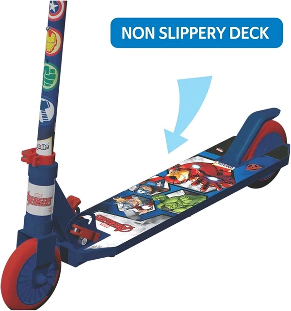 Skoodle Let's Vroom 2 Wheel Kick Scooter, Foldable & Height Adjustable, Slip Resistant Deck, Scooter for Kids 3+ Years, Green



