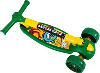 Coco Jumbo Scooter for Kids 2 Wheels Steel Frame Large Foldable & Height Adjustable with Suspension Brake 2 Wheels Skate (Weight Capacity Up to 50 Kgs, Age 3+ years Boys & Girls) (Green) 