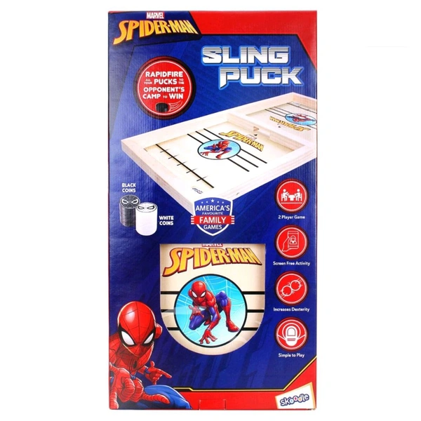 SKOODLE Spider-Man Print Sling Puck Game