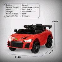 HOT GARAGE  Hot Garage Kids Rechargeable Battery Operated Car for Kids, Ride on Toys Kids Car with Music, Light & Belt | Baby Big Battery Car | Electric Car for Kids to Drive 1 to 4 Years Boys Girls (Red)
