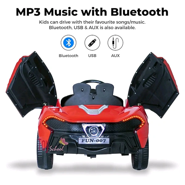 HOT GARAGE Hot Garage Kids Car M4 with Rechargeable Battery Operated for Kids| Remote & Manual Control Ride on Car for Children | Electric Toy Car for Boys & Girls to Drive [ 2 to 8 Years, Large, Red] (RED M1)
