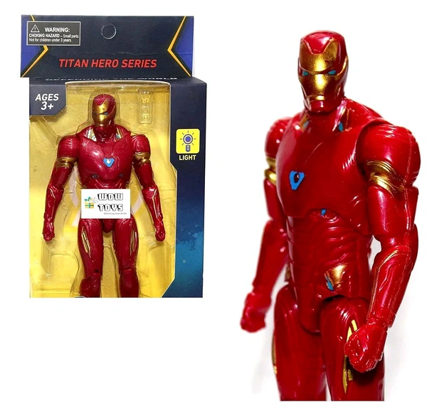 Red Guy Super Hero Realistic Action Figure Toy, Pack of 1, Titan Series


