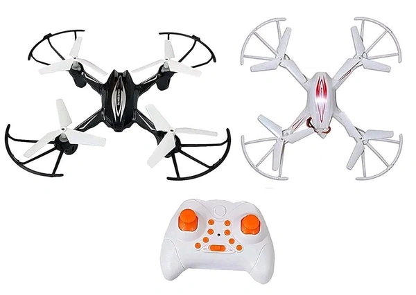 HX750 Drone Without Camera with Remote Control Remote Control Toy Drone RC Toy Drone Quadcopter Toy Drone with Remote Control, Altitude Hold One Key Return, Blue and Red Lights- Black Or White
