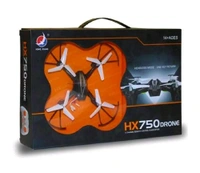 HX750 Drone Without Camera with Remote Control Remote Control Toy Drone RC Toy Drone Quadcopter Toy Drone with Remote Control, Altitude Hold One Key Return, Blue and Red Lights- Black Or White