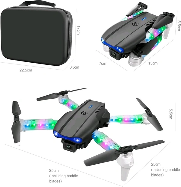 Drone with Camera for Kids with Cool Lights, Brushless Motor 1080P Foldable Quadcopter with WiFi Transmission, One Key Start/Landing, 3D Flips, 2 Batteries, Drone Toys Gifts for Boys Girl