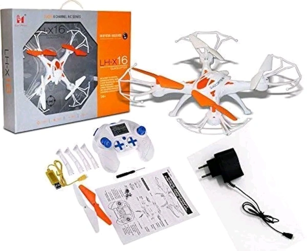 LH-X16 Drone 2.4G Flip 6Axis Gyro Quadcopter Flying Toy | NO Camera (Orange)