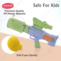 Chanak Space Explorer Pneumatic Gun Include 12 Orange & 12 Yellow Soft Foam Ball, for Indoor Outdoor Use Safe for Boys Girls, Above 5+ Age, BIS Approved