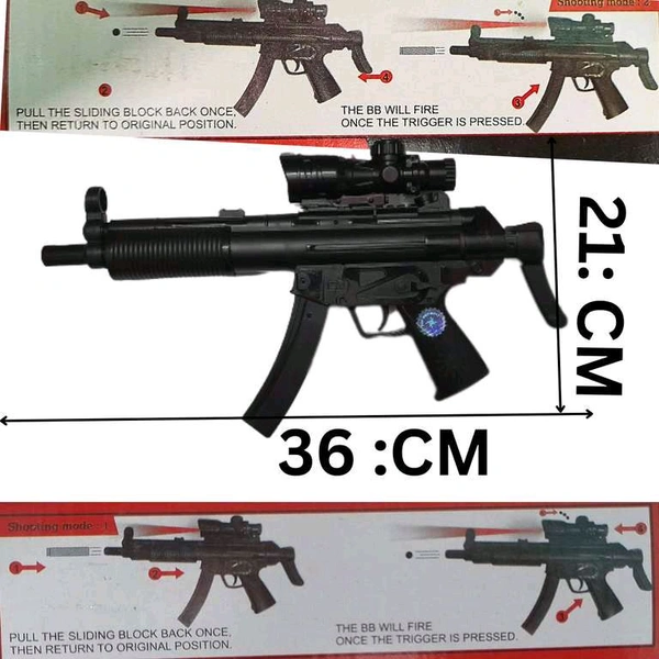 JP-5 2 In 1 Machine Gun With Laser Light 
