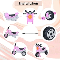 Mini Bullet Tricycle for Kids,Smart Plug n Play Kids Ride on for 12 Months to 60 Months Boys/Girls/Children Cycle Bullet Tricycle (Pink)