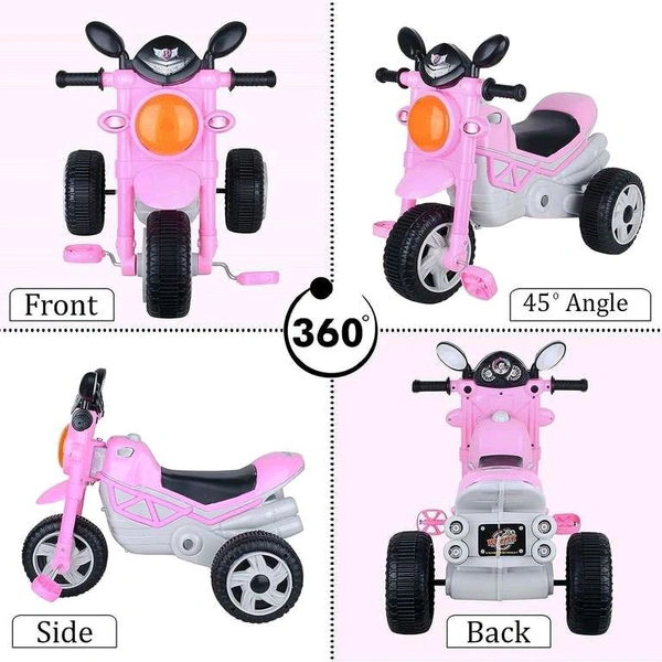 Mini Bullet Tricycle for Kids,Smart Plug n Play Kids Ride on for 12 Months to 60 Months Boys/Girls/Children Cycle Bullet Tricycle (Pink)