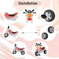 Mini Bullet Tricycle for Kids,Smart Plug n Play Kids Ride on for 12 Months to 60 Months Boys/Girls/Children Cycle Bullet Tricycle (Red)