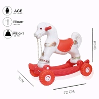  Chetak 2 In 1 Baby Horse Rider And Rocker For Kids Age 1-5 Years (assorted)
